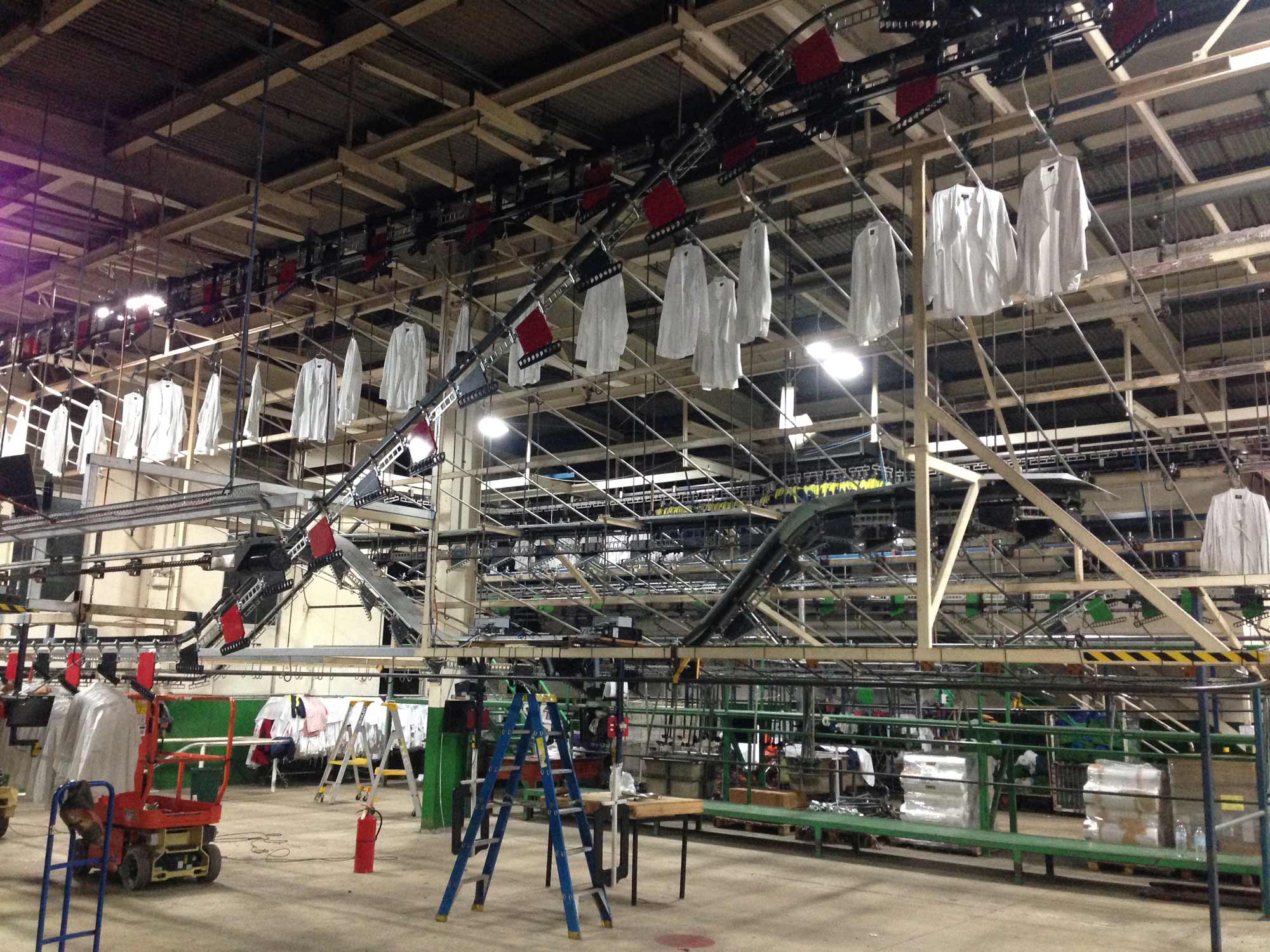 Testing Conveyor after installation.