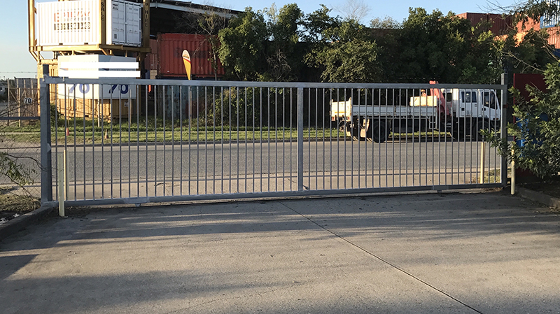 Security gate fabricated onsite and installed.