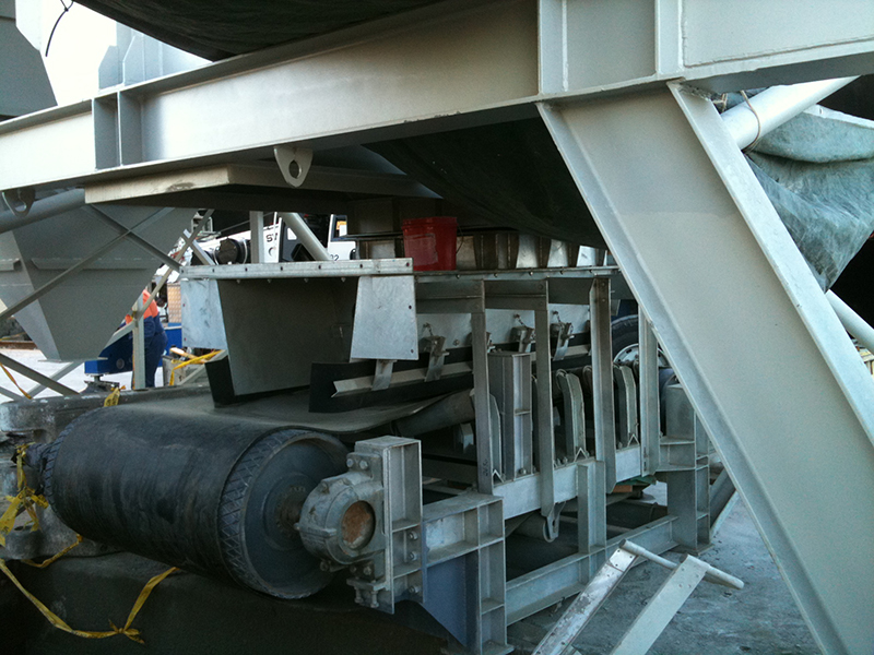 Getting ready to lift conveyor into its final resting place.