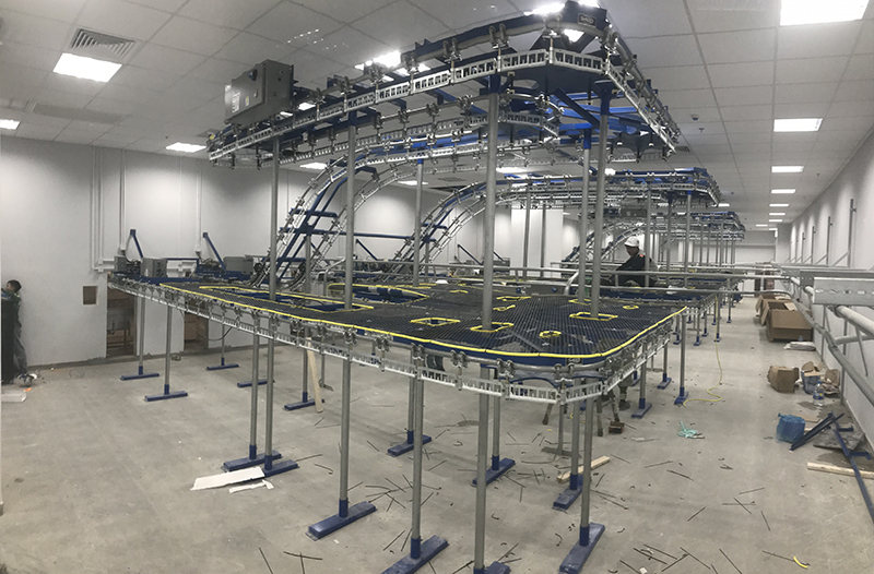 Duel property conveyor installation.