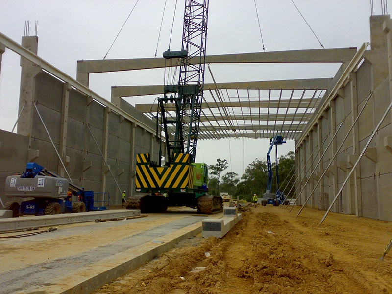 Install of roof trusses and purlin install.