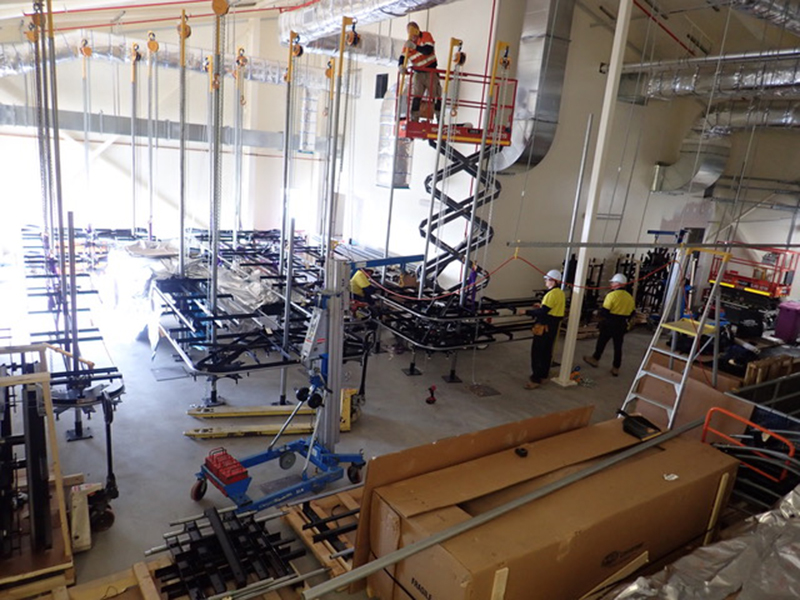 Installing duel property conveyor ,Etna Creek, QLD