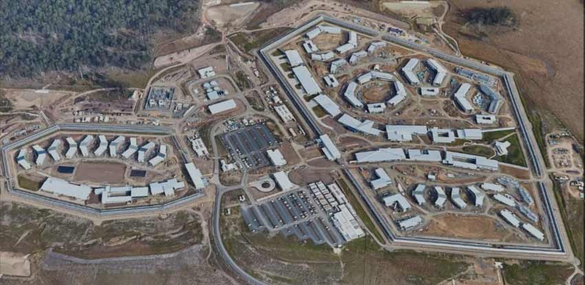 Aerial view of the new Grafton Jail.